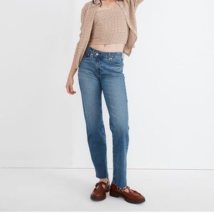 Madewell Mid-Rise Perfect Vintage Straight Jean in Edgerton Wash